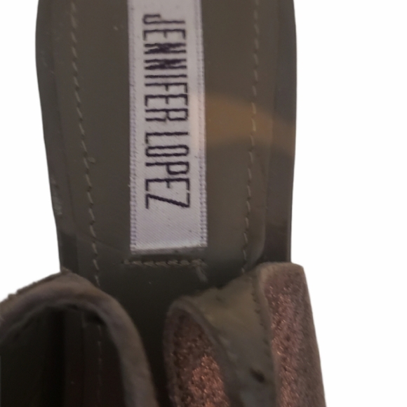 JLo Peep Toe Platform Slingback Sparkling Heels - Picture 3 of 15